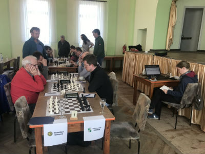 Blick auf die vorderen Bretter